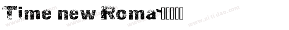 Time new Roma字体转换